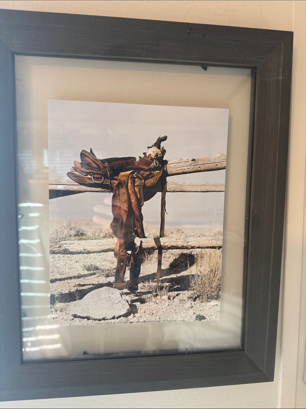 Rustic Western Saddle Photo Print - Brown Saddle Wall Art